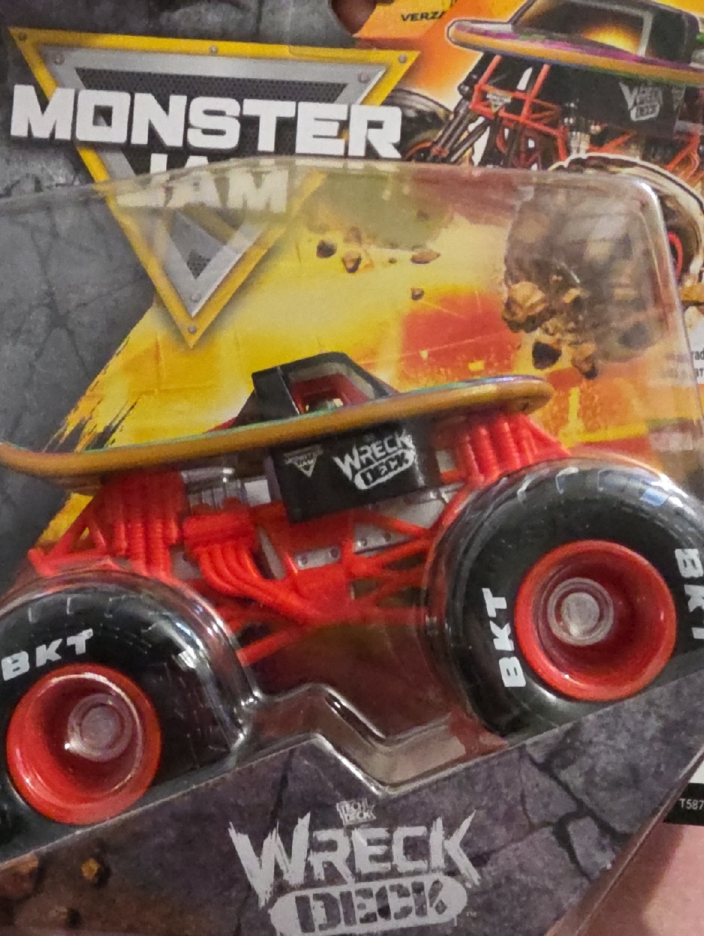 Series 45 ❤️ Wreck Deck Red Monster Truck Toy for Kids